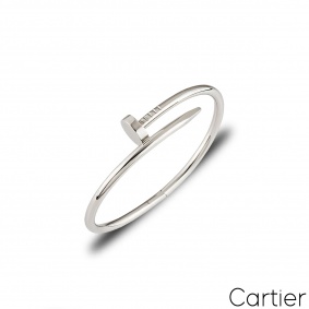 Cartier White Gold Plain Juste Un Clou Bracelet Size 16 B6048316 Cartier White Gold Plain Juste Un Clou Bracelet Size 16 B6048316